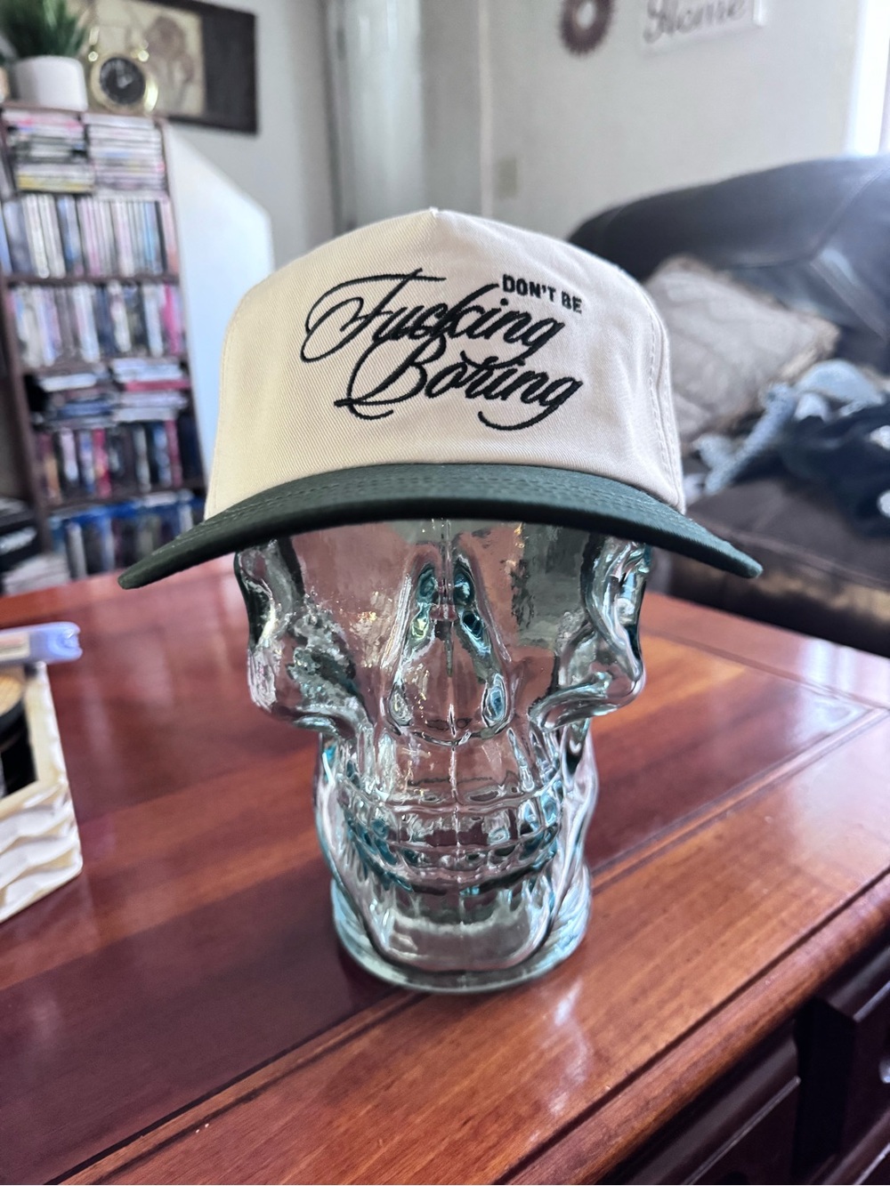Goorin Bros. "DONT BE FUC&ING BORING" Baseball Cap. Embroidered Text NWT